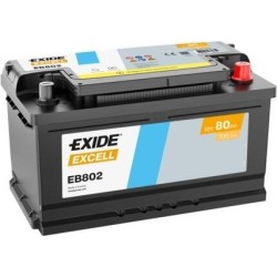 Car battery Exide EB802 12V 80Ah 700A - 1